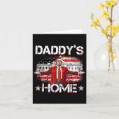 Daddys Zuhause Trump Xmas 2024 Funny Trump nimmt A Karte (Gelbe Blume)
