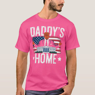 Daddys Zuhause-Trumps Return - Patriotisches Weiß T-Shirt