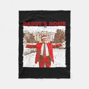 Daddys Zuhause werde ich für Weihnachts-Spaß Zuhau Fleecedecke