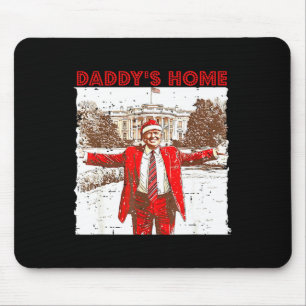 Daddys Zuhause werde ich für Weihnachts-Spaß Zuhau Mousepad