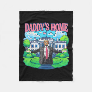 Daddys Zuhause White House 2025 Präsident Trump _2 Fleecedecke