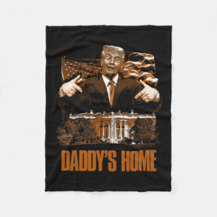 Daddys Zuhause White House Trump 2024 Wahl Fleecedecke