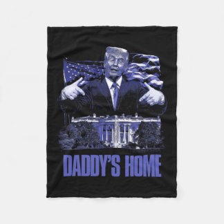 Daddys Zuhause White House Trump 2024 Wahl Fleecedecke