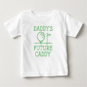 Daddys Zukunft Caddy Baby T-shirt (Vorderseite)
