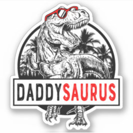 Daddysaurus Daddy Saurus T Rex Vatertag 1WH1 Aufkleber