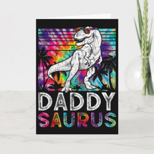 Daddysaurus Dinosaur Daddy Saurus Familie passend  Karte