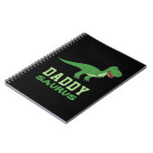 Daddysaurus Dinosaur T-Rex Dino Vater Vatertag Notizblock (Linke Seite)