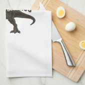 Daddysaurus Dinosaur Vintage Engraving Shirt Desig Geschirrtuch (Viertel Falte)