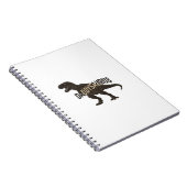 Daddysaurus Dinosaur Vintage Engraving Shirt Desig Notizblock (Rechte Seite)