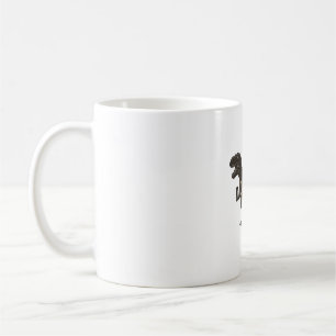Daddysaurus Dinosaur Vintage Gravur Shirt Design Kaffeetasse