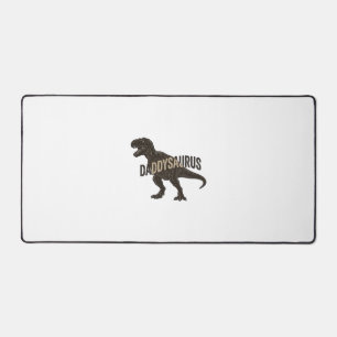 Daddysaurus Dinosaur Vintage Gravur Shirt Design Schreibtischunterlage