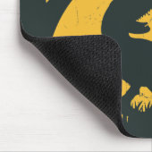 Daddysaurus Dinosaurier Vater Vater Schwarz Gelb Mousepad (Ecke)