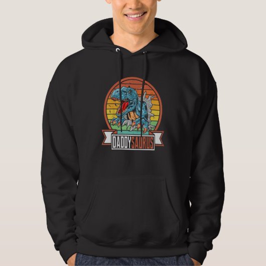 Daddysaurus Fathers Day For Dad Hoodie (Vorderseite)