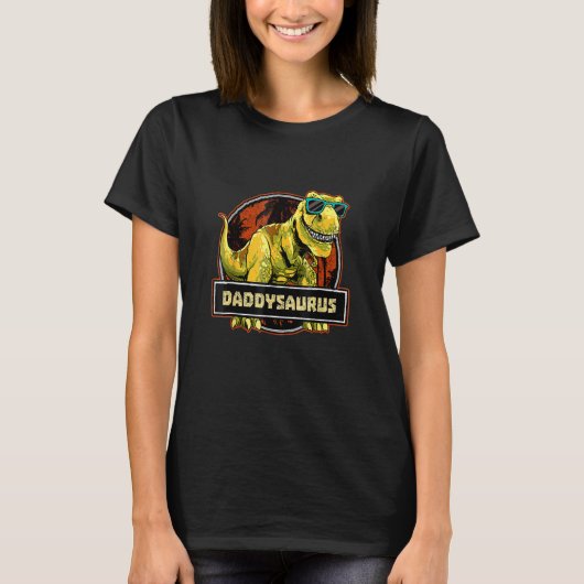 Daddysaurus Fathers Day Rex Dinosaur Daddy Saurus T-Shirt (Vorderseite)