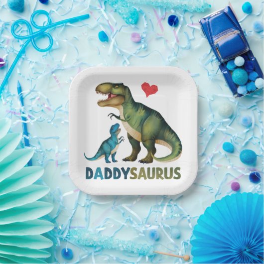 Daddysaurus Pappteller (Party)