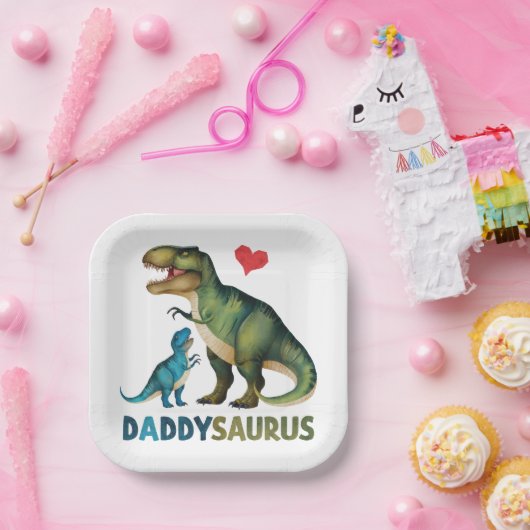 Daddysaurus Pappteller (Party)