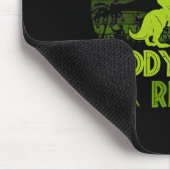 Daddysaurus Rex 2 Kinder Sunset Dinosaurier für Vä Mousepad (Ecke)