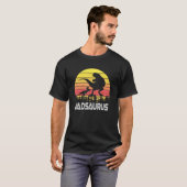 Daddysaurus Rex Dinosaur Daddy Saurus Familienmatt T-Shirt (Vorne ganz)