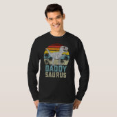 Daddysaurus Rex Dinosaur Daddy Saurus Familienmatt T-Shirt (Vorne ganz)