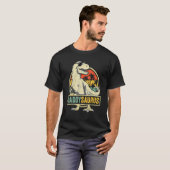 Daddysaurus Rex Dinosaur Daddy Saurus Familienmatt T-Shirt (Vorne ganz)