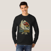 Daddysaurus Rex Dinosaur Daddy Saurus Familienmatt T-Shirt (Vorne ganz)