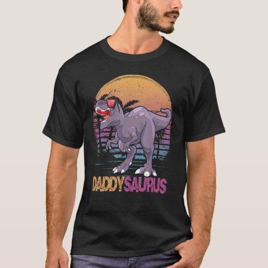 Daddysaurus Rex Dinosaur Daddy Saurus Family Match T-Shirt (Vorderseite)