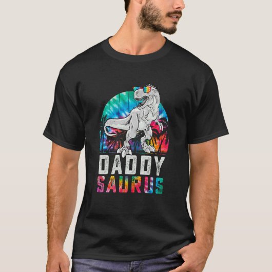 Daddysaurus Rex Dinosaur Daddy Saurus Family Match T-Shirt (Vorderseite)