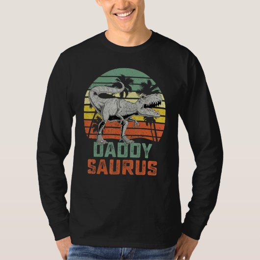 Daddysaurus Rex Dinosaur Daddy Saurus Family Match T-Shirt (Vorderseite)