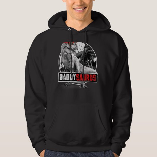Daddysaurus Rex Vater Dinosaur Daddy Saurus Father Hoodie (Vorderseite)