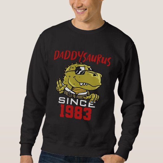 Daddysaurus seit 1983 sweatshirt (Vorderseite)