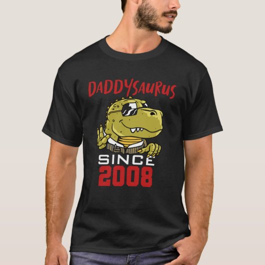 Daddysaurus seit 2008 T-Shirt (Vorderseite)