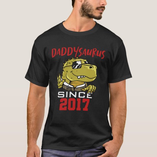 Daddysaurus since 2017 T-Shirt (Vorderseite)