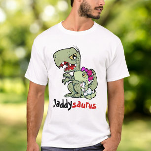 Daddysaurus T-Rex Baby Girl Father T-Shirt