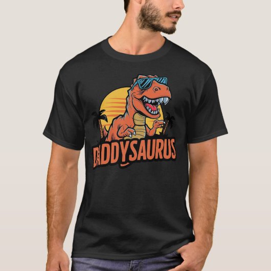 Daddysaurus T Rex Dinosaur Daddy Family Matching T-Shirt (Vorderseite)