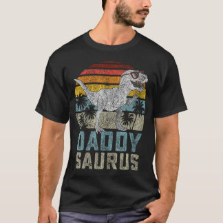 Daddysaurus T Rex Dinosaur Daddy Saurus Familie T-Shirt