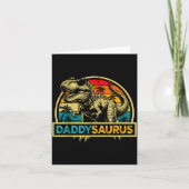 Daddysaurus T Rex Dinosaur Daddy Saurus Family Mat Karte (Vorderseite)