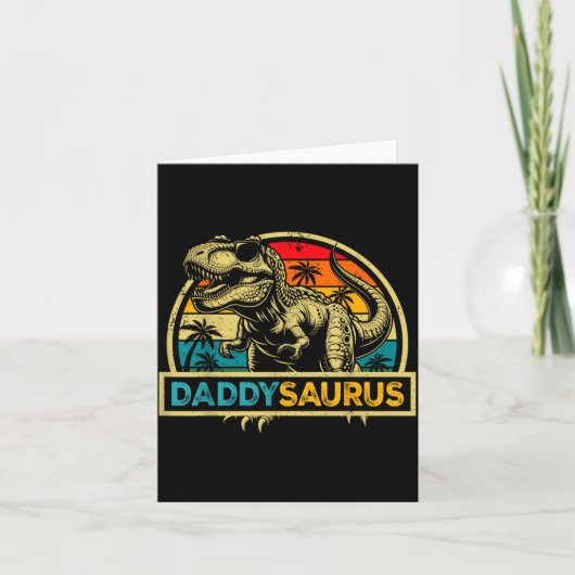 Daddysaurus T Rex Dinosaur Daddy Saurus Family Mat Karte (Vorderseite)