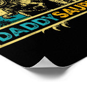 Daddysaurus T Rex Dinosaur Daddy Saurus Family Mat Poster (Ecke)