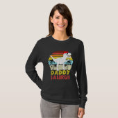 Daddysaurus T Rex Dinosaur Daddy Saurus Family Mat T-Shirt (Vorne ganz)