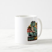 Daddysaurus T Rex Dinosaur Daddy Saurus Kaffeetasse (VorderseiteRechts)