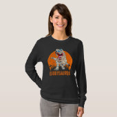 Daddysaurus T Rex Dinosaur Daddy Saurus Sunset Hal T-Shirt (Vorne ganz)