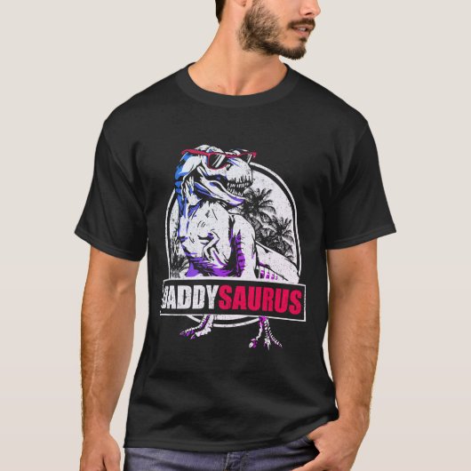 DaddySaurus T-rex Dinosaur Funny Vathers Day T-Shirt (Vorderseite)