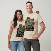 Daddysaurus T-Rex - Funny Retro Vater Dinosaur T-Shirt (Unisex)
