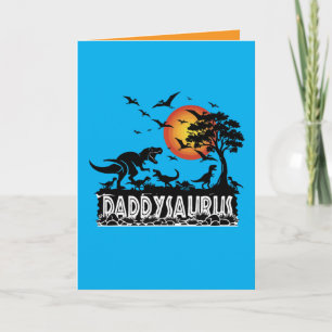 Daddysaurus T-Rex Lustiges Dinosaurier Vater Gesch Karte