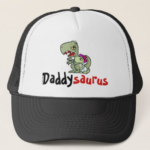 Daddysaurus T-Rex Papa Baby Mädchen Vatertag Truckerkappe