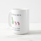 Daddysaurus-Tasse Kaffeetasse (Vorderseite Links)