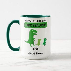 Daddysaurus-Tasse, Personalisierte Tasse zum Vater