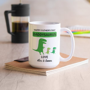 Daddysaurus-Tasse, personalisierte Tasse zum Vater