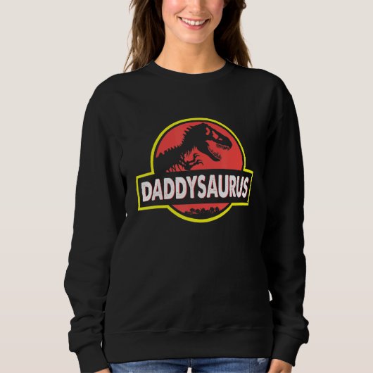 Daddysaurus Vater Husband Matching Dinosaurier Sweatshirt (Vorderseite)