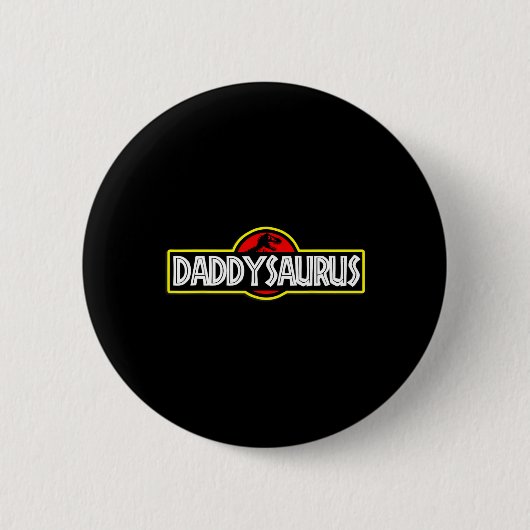 Daddysaurus Väter Vatertag  Button (Vorderseite)